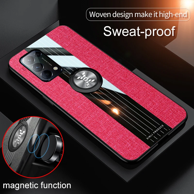 

Shockproof Capa For OPPO Reno 5 Pro case For Realme 7i 7 X7 Pro C2 C15 V5 Q2 X50 Pro Case For OPPO A15 Magnetic Car Holder Case