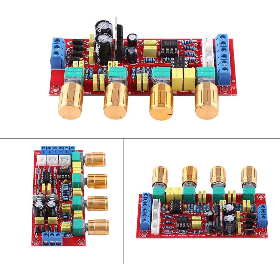 NE5532 OP-AMP усилитель предусилитель объемная тональная плата управления EQ DIY KIT и