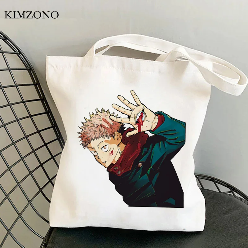 

Многоразовая эко-сумка для покупок juютсу Kaisen, сумка для покупок, сумка-шоппер