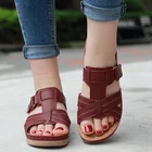 Босоножки женские ортопедические, винтажные сандалии с открытым носком, Нескользящая дышащая обувь для лета