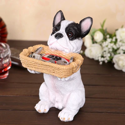 

Shoe cabinet creative method bucket key storage box new house home dec key storage box housing wealth dog simulated statue