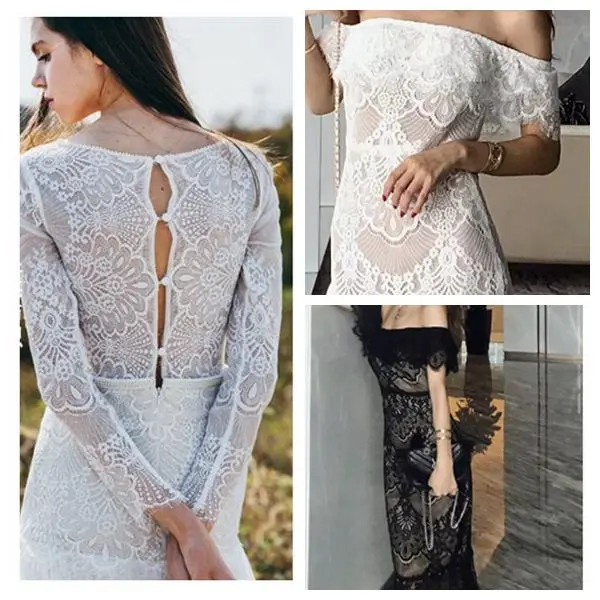 3 метра длины экспорт кружевная ткань с ресницами медвежьими краями сделай сам