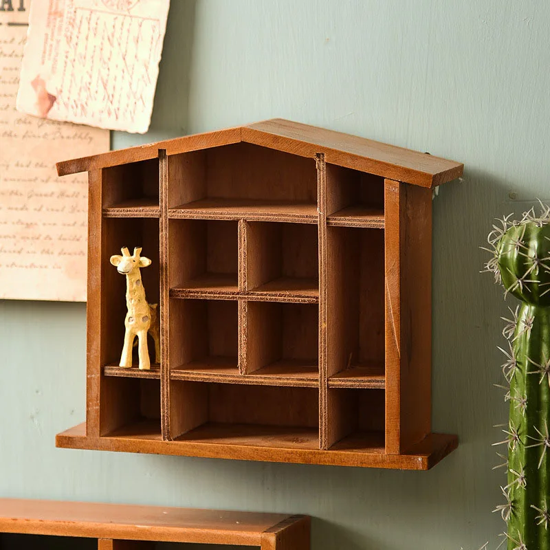 

Деревянная настенная полка для дома, стеллаж для хранения, Настенный декор, коробка для хранения, органайзер, аксессуары для украшения дома,...