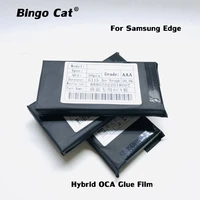 125um hybrid oca glue film for samsung note10 s10 s9 s8 plus note20 ultra 8 9 lcd screenglass oca laminate repair no bubble back