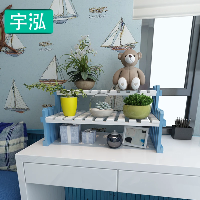 

Solid wood desktop small flower shelf, office windowsill, mini storage, potted plant shelf, succulent small plant shelf