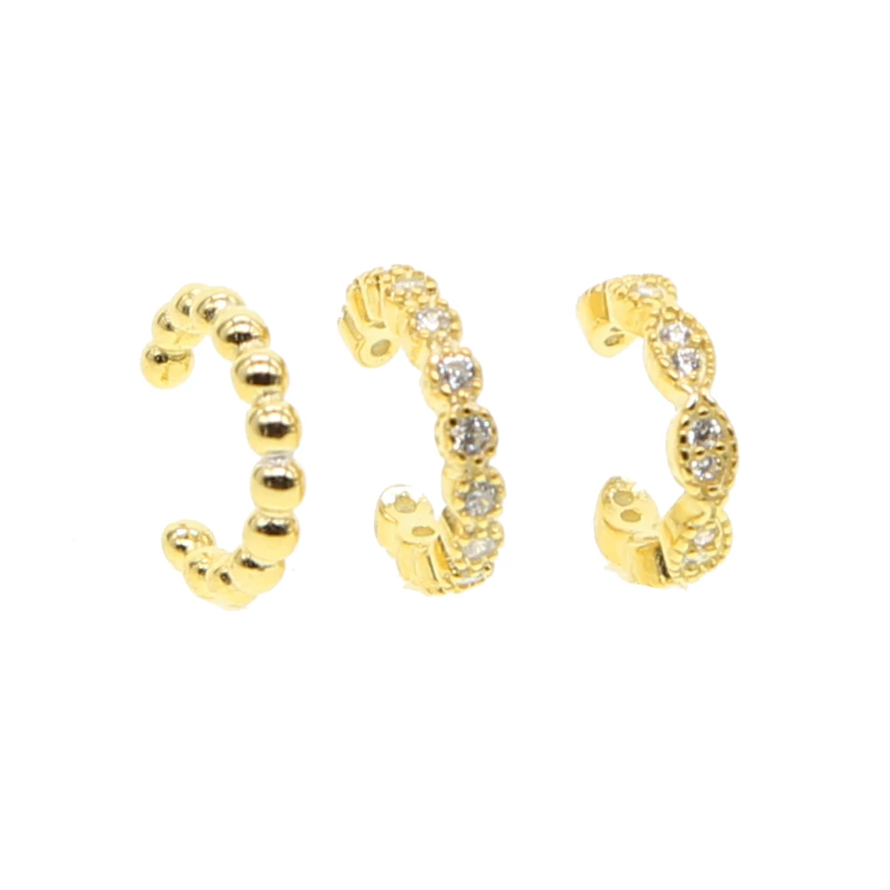 Серьги женские из серебра 925 пробы с фианитами 3 комплекта|Серьги-кольца| |