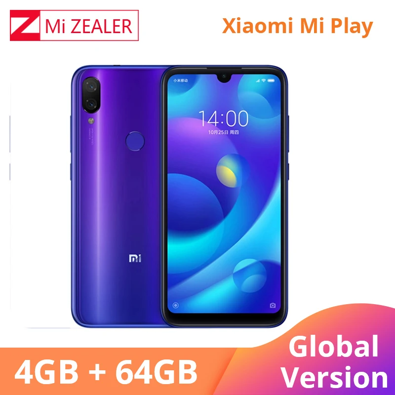 Глобальная версия Xiaomi Mi многоязычный мобильный телефон 4 Гб 64 5 84 &quot19:9 полный