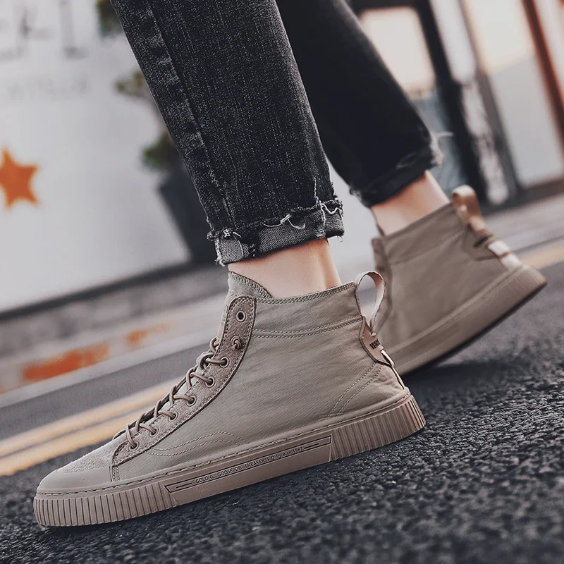 Классические повседневные туфли на вулканизированной подошве для мужчин