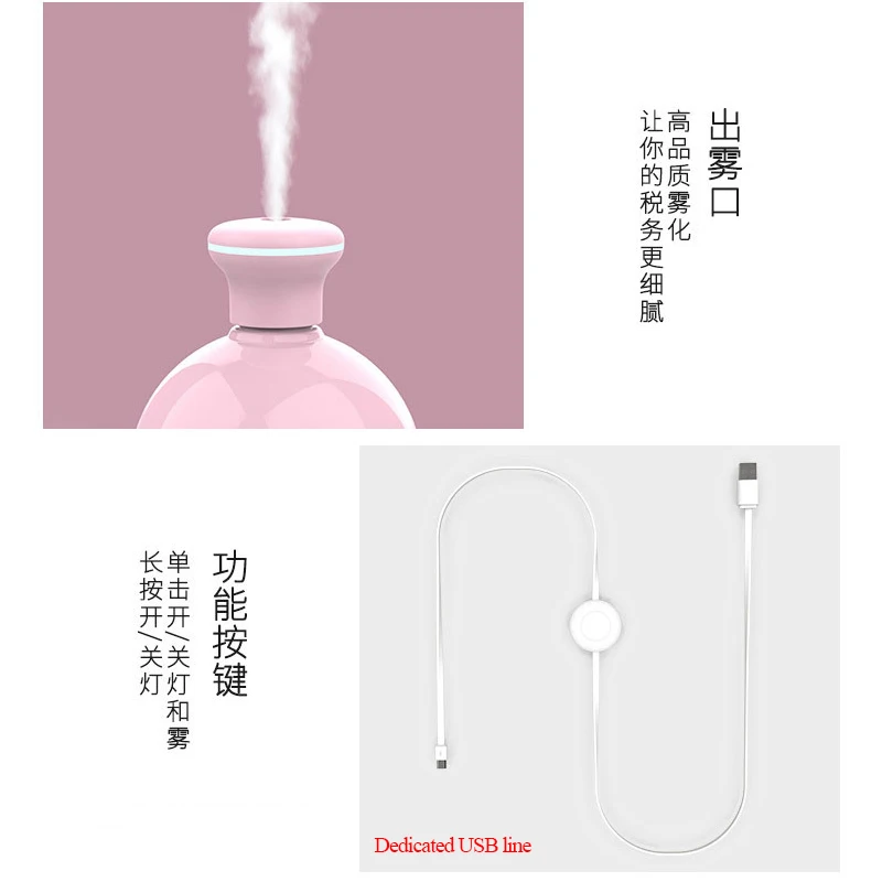 USB портативный увлажнитель воздуха для ароматерапии Настольный