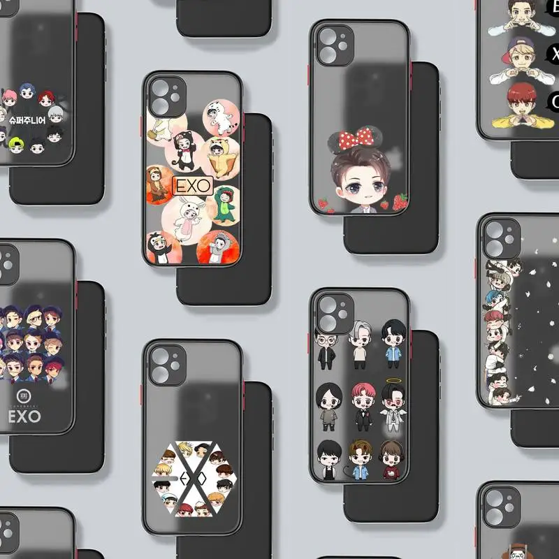 

super junior kpop Phone Case For iphone 12 11 8 7 plus mini x xs xr pro max matte transparent cover