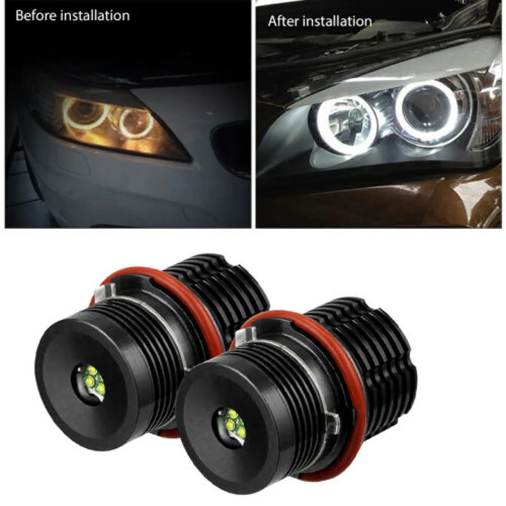 2шт 12В Автомобильный светодиодный маркер для глаз ангела светильник лампы без