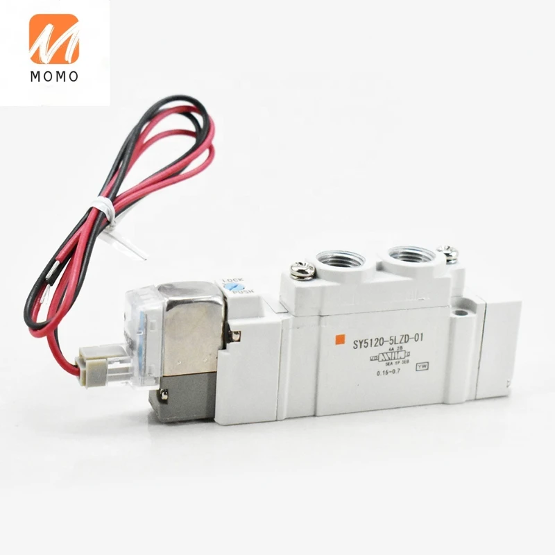 

SY3120-5LZD-M5/SY5120-5LZD-01 5 port 2-Position Single SY3120 SY5120 SMC Type SY Single Acting Pneumatic Air Solenoid Valves