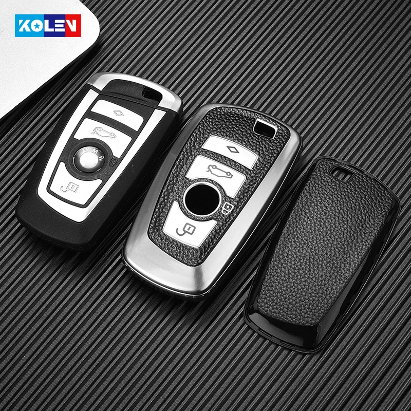

Leather+TPU All-Inclusive Car Remote Key Cover Case For BMW 1 3 5 7 Series 520 525 F30 F10 F18 118i 320i X3 X4 M3 M4 M5 E46 E39