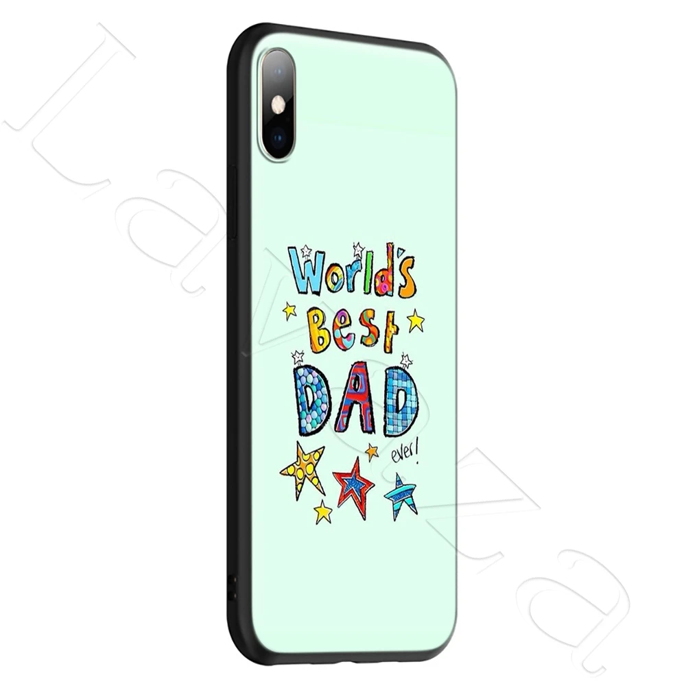 Lavaza Best Dad Silicone Soft Case for iPhone 12 Mini 11 Pro XS Max XR X 8 7 6 6S Plus 5 5S SE | Мобильные телефоны и