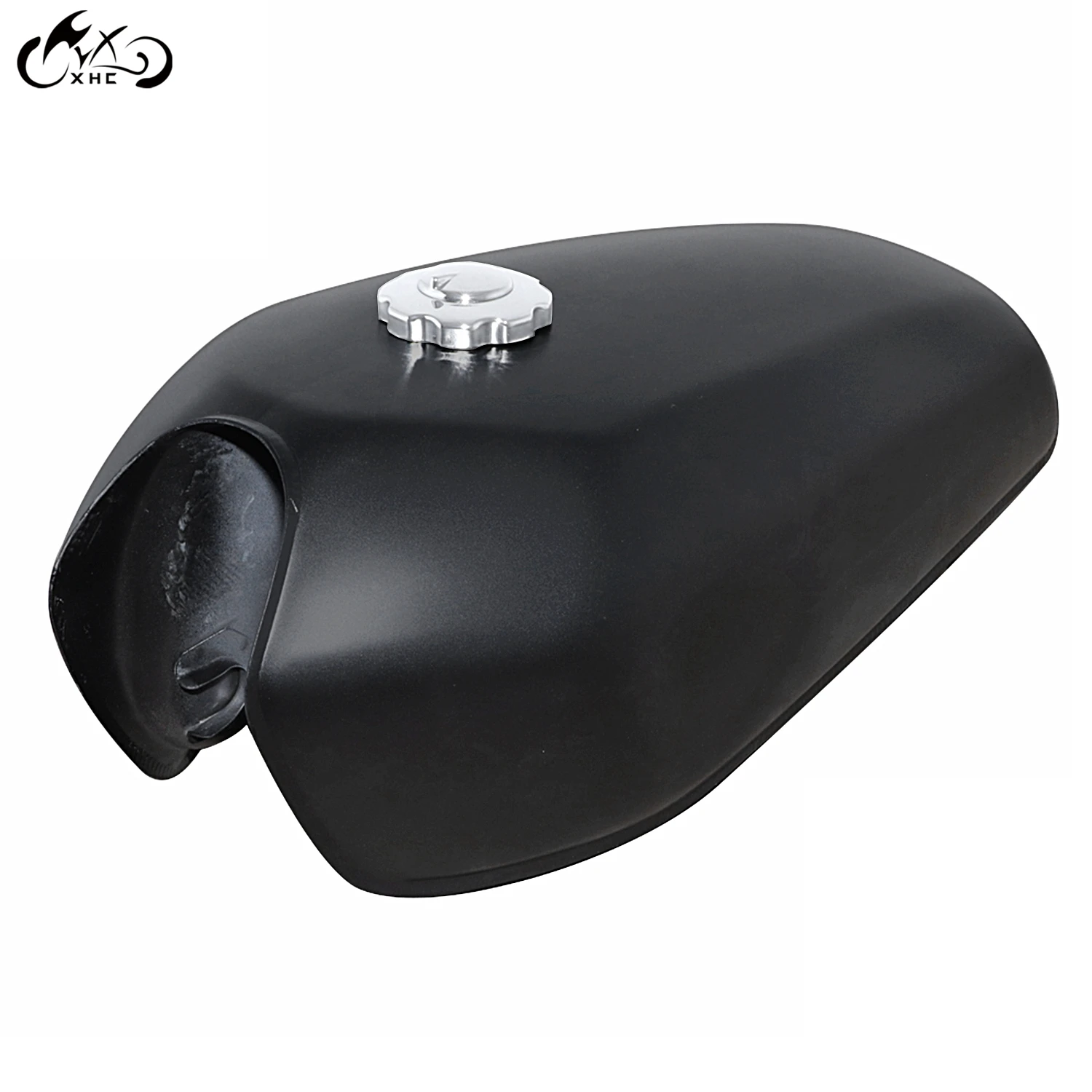 Универсальный мотоциклетный 2 4 галлона 9L матовый черный Cafe Racer Tank винтажный