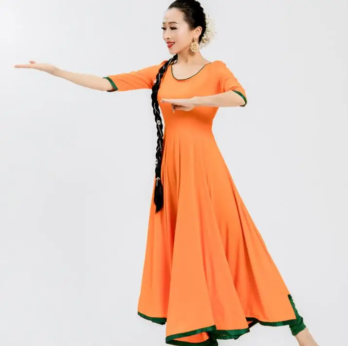 Женский индийский костюм сари в этническом стиле Kurtas Leng Ha обтягивающее платье для танцев