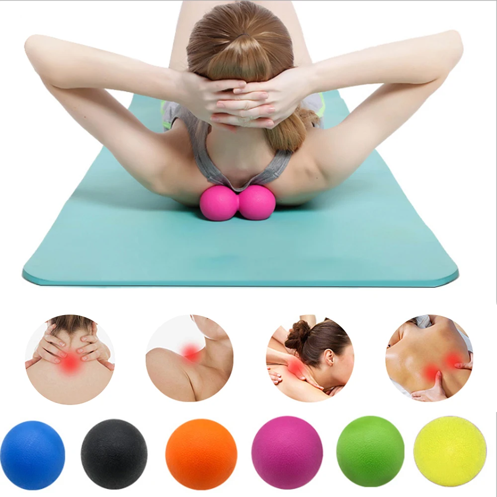 Фитнес мяч для массажа 63 мм TPE резиновые хоккейные Лакросс триггер точка