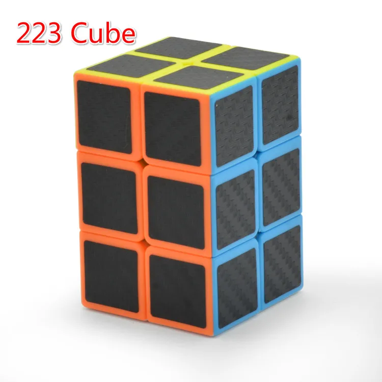Lefun 2x2x3 2x3x3 волшебный кубик с черной картонной наклейкой из волокна 223 куб