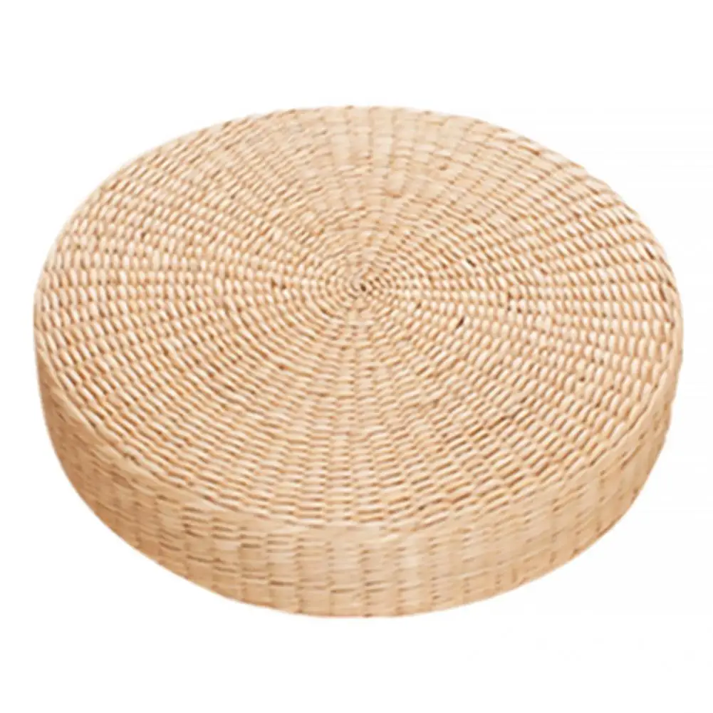 

Straw Practical Floor Yoga Chair Seat Mat Handmade Tatami Cushion Exquisite Workmanship for Home