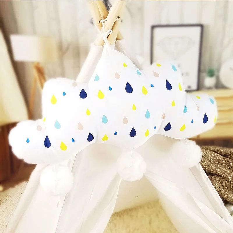 INS детская комната облака Новорожденные висячие украшения кроватка кровать