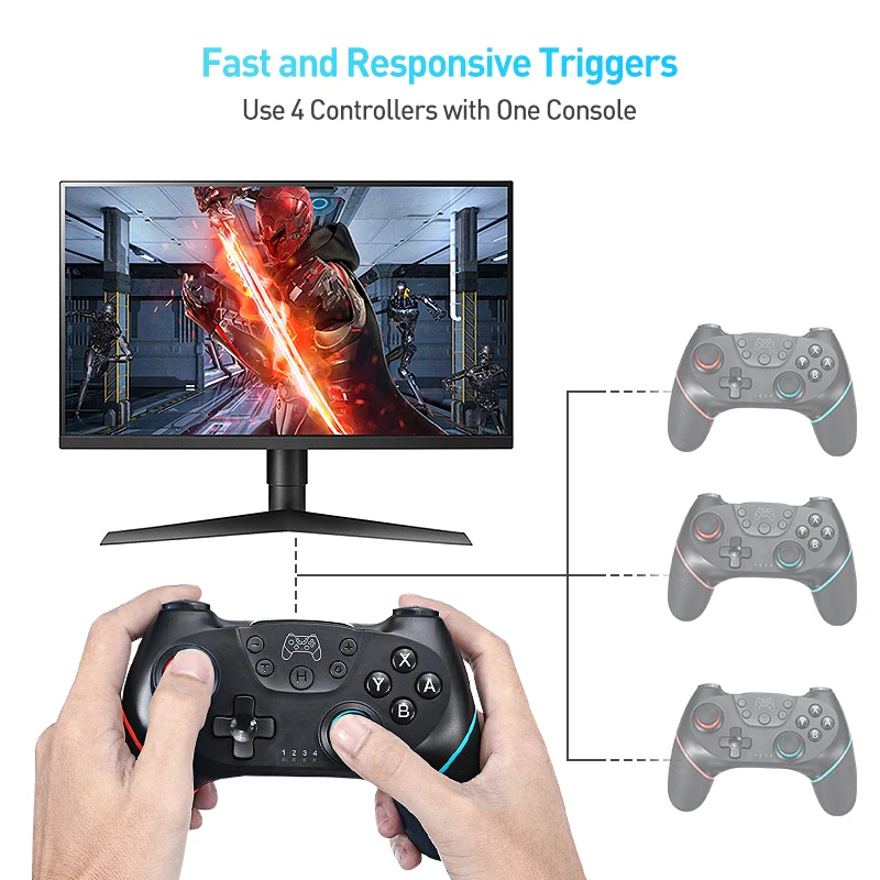 Геймпад для Switch Pro геймпад NS-Switch NS беспроводной с Bluetooth игровой джойстик