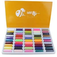 50pcs spools set mixed colors polyester all purpose sewing threads cones set hot for pfaff bernina brother elna sewing