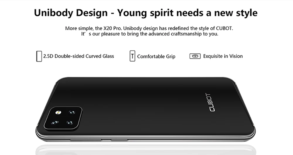 Cubot X20 Pro Смартфон SONY AI режим тройная камера 6," FHD+ экран капли воды сотовый телефон 6 ГБ RAM+ 128 ГБ ROM Памяти Android 9,0 Лицо ID Cellura Helio P60 Процессор 4000 мАч Большая Батарея 4G