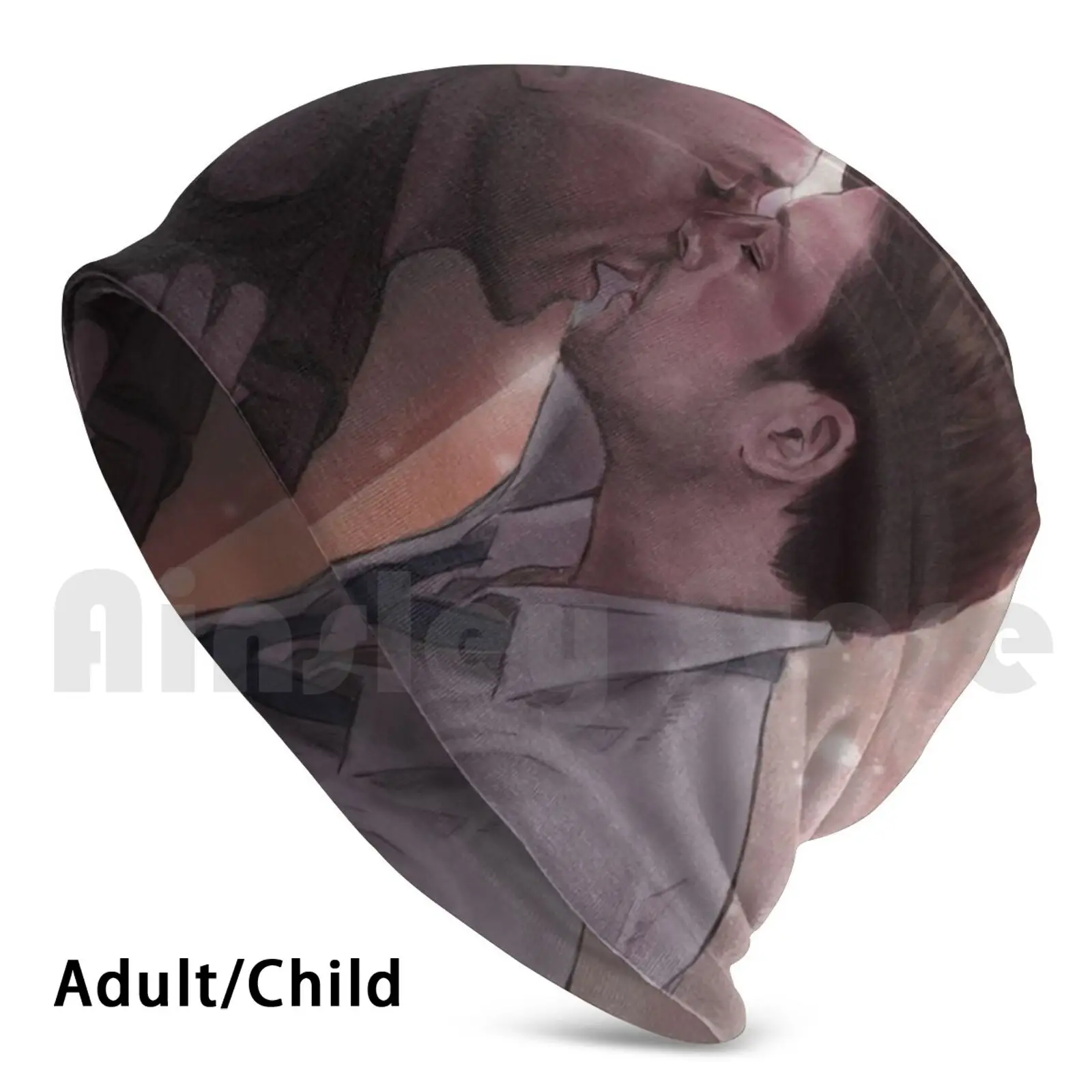 

Шапка-бини с надписью № 28, Удобная шапка-пуловер, Трин Винчестер, Кастиэль, Spnfanart, сверхестественный поцелуй