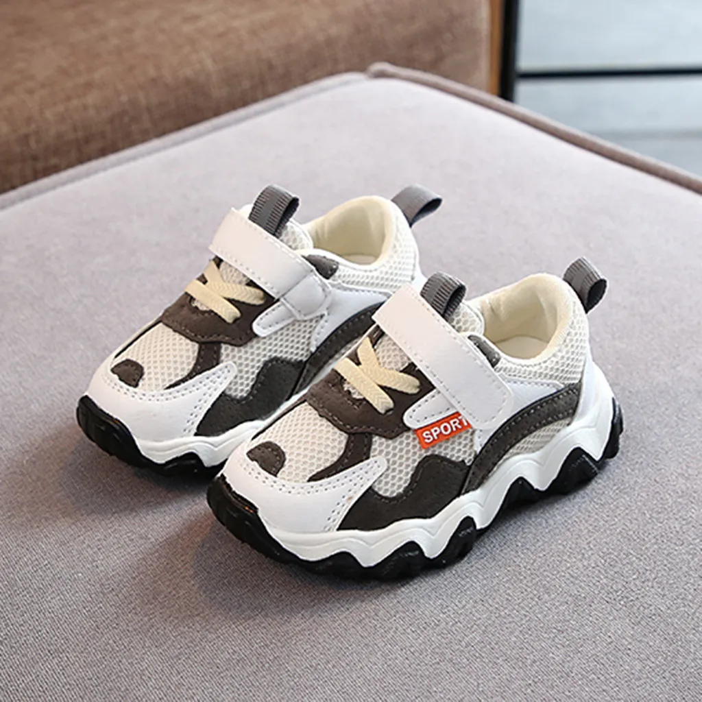 Fashion Toddler Infant Kids Baby Girls Boys Shose Non-slip Mesh Breathable Leisure Sport School Running Casual Shoes Sneakers#g4 | Детская