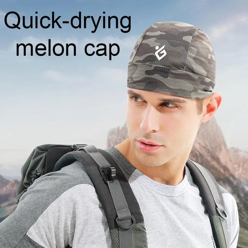 

Cycling Cap Helmet Quick Dry Cap Breathable Sweat Wicking Cycling Running Hat For Outdoor Cycling Helmet Lining Dome Melon N8A6