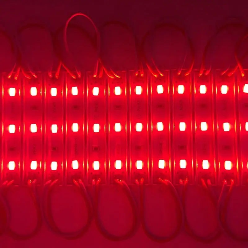 

200pcs 5730 LED Module DC12V 3leds Waterproof Outdoor light Backlight for billboard white, red, blue, green High lumens