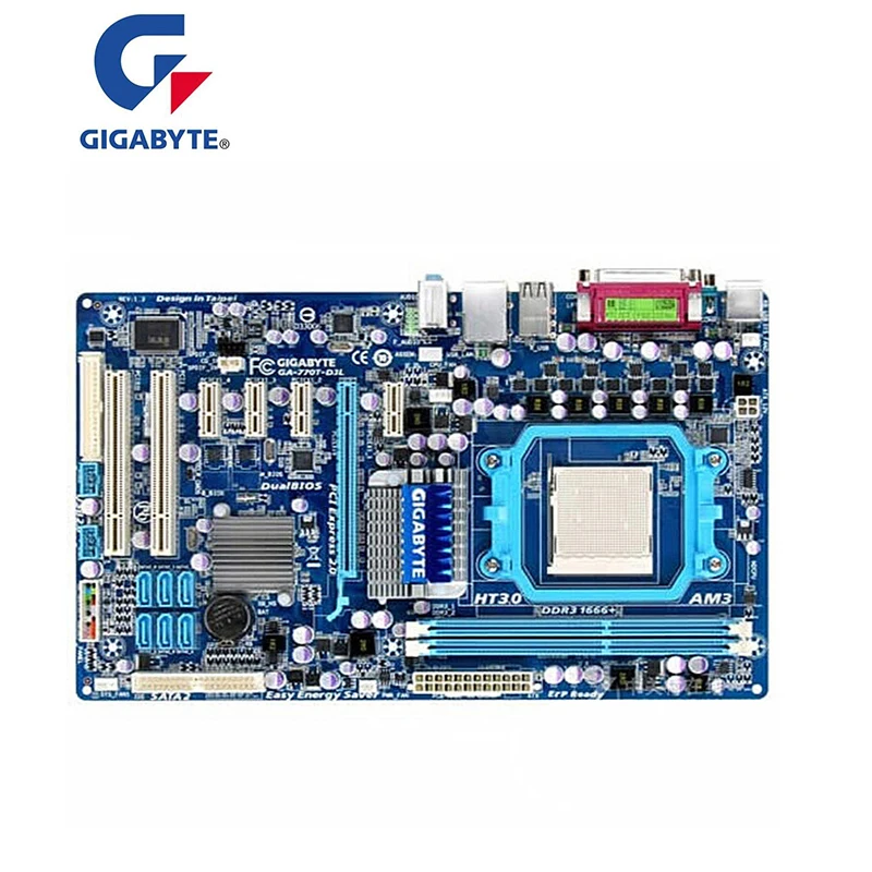Для Gigabyte GA-770T-D3L оригинальная настольная материнская плата 770T-D3L 770 Socket AM3 DDR3 в продаже