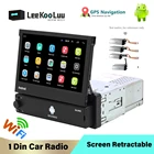 Автомагнитола LeeKooLuu, 7-дюймовый сенсорный экран, GPS, Wi-Fi