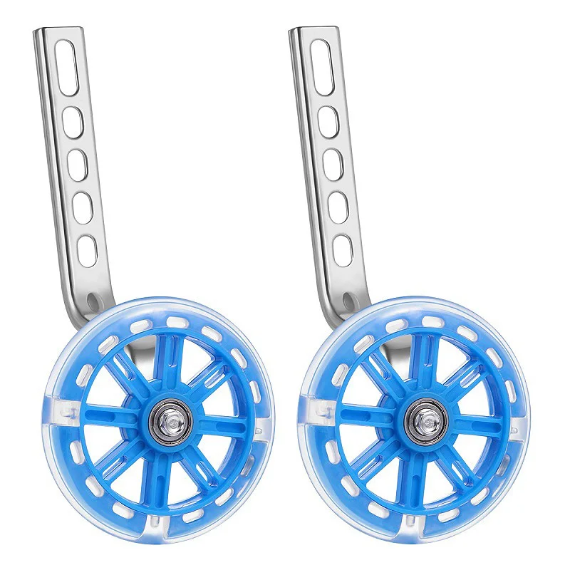 2 шт. 4 5 дюймов светящиеся регулируемые колеса велосипеда велосипед стабилизатор