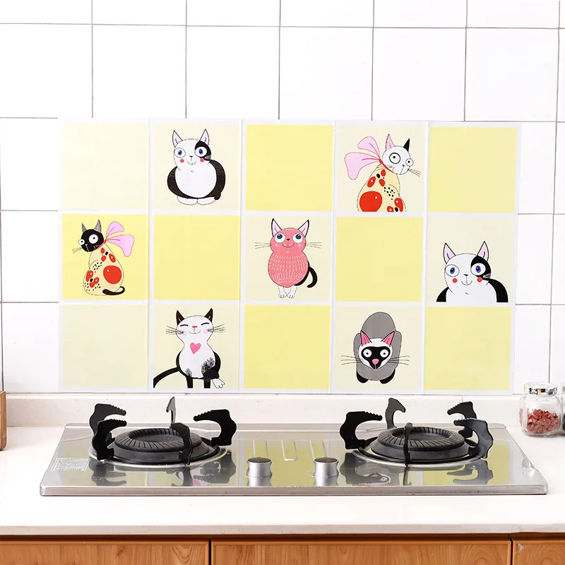 

Oil Block Oil Baffle Cactus Printed Aluminum Foil Heat Insulation Kitchen Utensils Oil Barrier Popular Anti-Splashing 20pcs