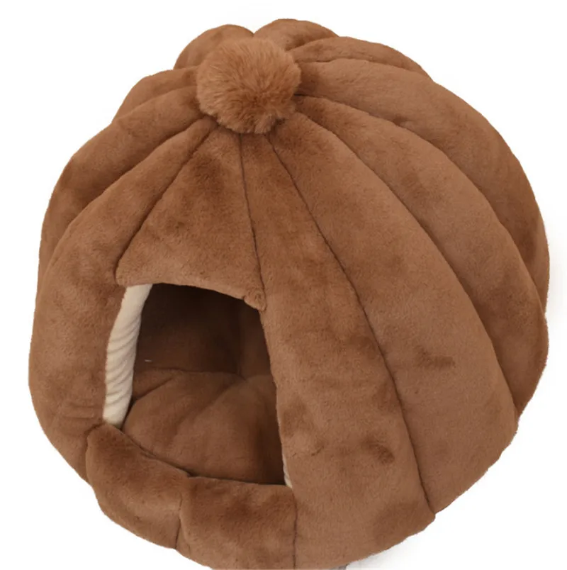 Pet Cat собачья Лежанка палатка Igloo плюшевая кошка кровать (M68)|Кровати и подстилки