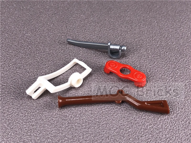 10 компл./лот кубики MOC пират флинтлок мушкет Императорский солдат оружие набор 2561