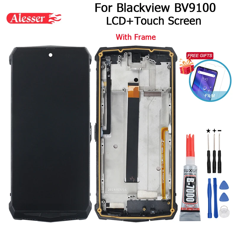ЖК-дисплей и сенсорный экран Alesser для Blackview BV9100 с рамкой 6 3 дюйма в сборе запчасти