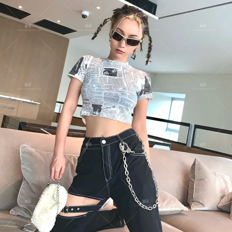 Модные трендовые наручники в стиле панк хип-хоп ремни поясная цепочка мужская и