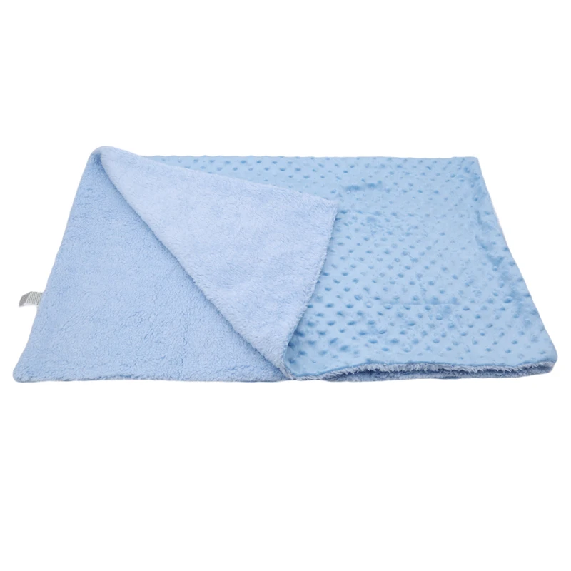 

Newest Baby Soft Fleece Blanket Solid Bedding Set Toddler Wrap Blanket Newborn Thermal Warm Blanket Swaddling High Quality