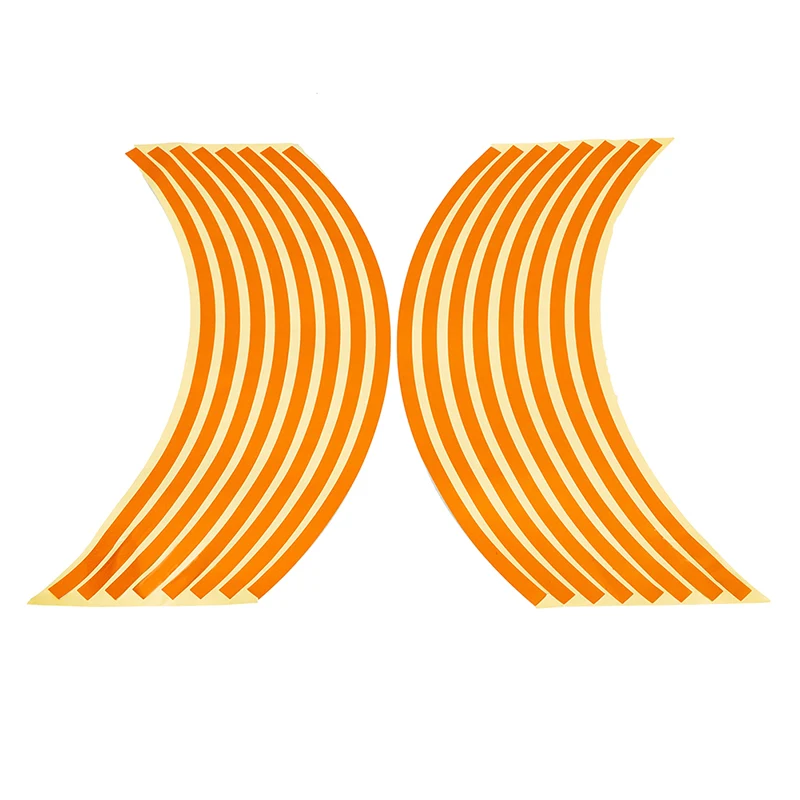 Универсальные оранжевые Светоотражающие Полоски POSSBAY на обод колеса 17 дюймов 18 19