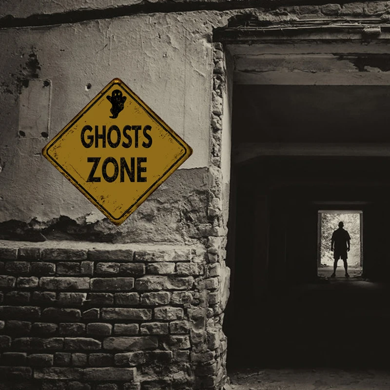 Наклейки с предупредительными знаками на Хэллоуин самоклеящиеся настенные