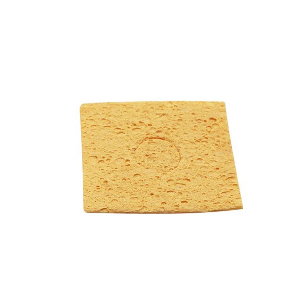 

5/10 PCS Soldering Iron Sponge High Temperature Resistance Yellow Solder Tip Cleaning Sponge Replacement Soldering Accessories