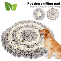 dog round sniffing training mat washable blanket pet stress training relieving nosework mats mixed colour dog supplies
