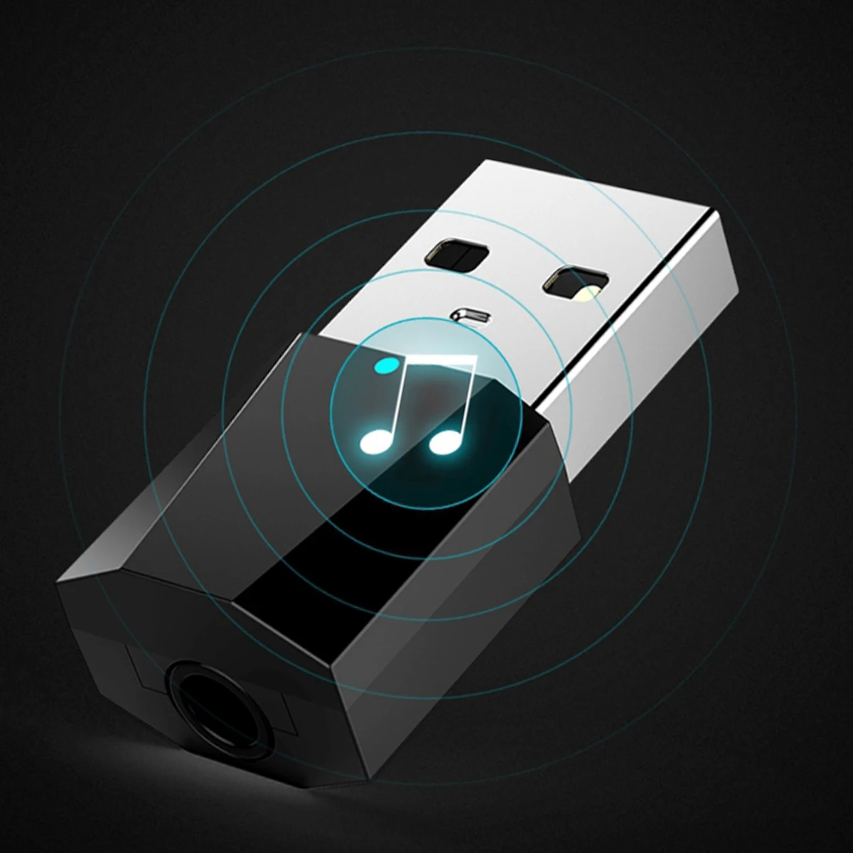 DC 5 В USB пластик черный беспроводной Bluetooth 4,2 аудио стерео приемник для 3,5 мм автомобиля AUX динамик наушников синий светодиодный индикатор