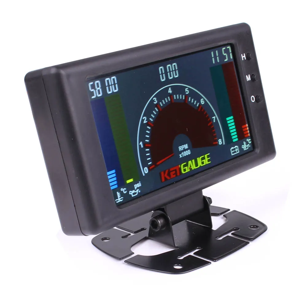 Автомобильный Тахометр ЖК дисплей 5 &quot6 в 1 многофункциональный измеритель