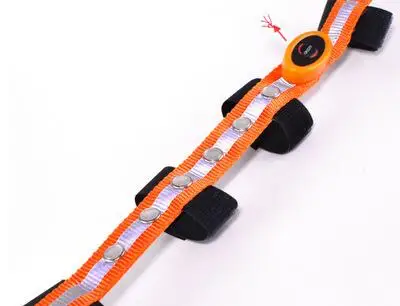 orange 34*2,5 см светодиодный Холтер для лошади, веревка для вытягивания, ведущее украшение для костюма, светящиеся трубы, Конное седло для верховой езды - Цвет: orange