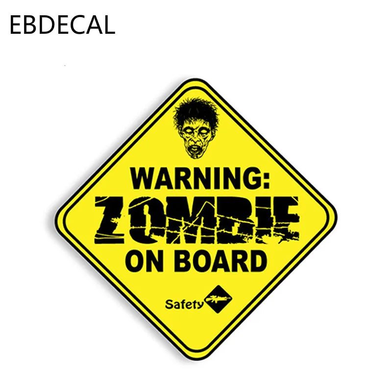 EBdecal Zombie на доске виниловые наклейки для Авто/бампера/окна/настенные DIY Декор