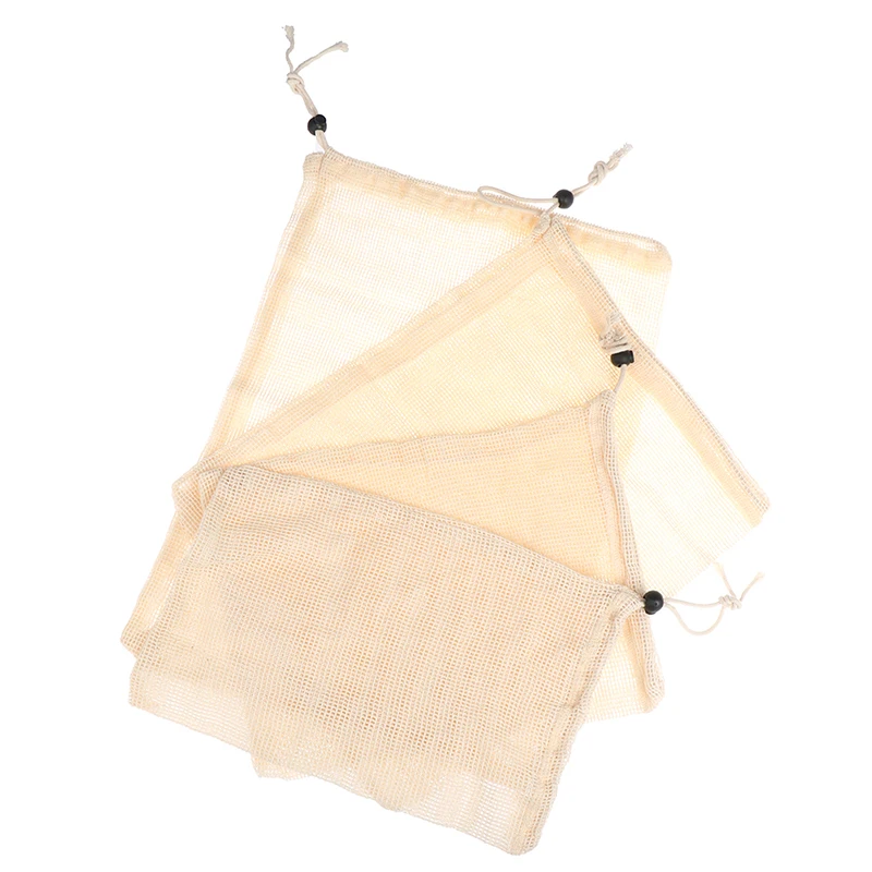 

1 Pcs Cotton Mesh Vegetable Produce Bag Vegetable Storage Plant Fibre Pastoral Plant Fiber