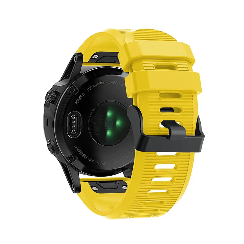 26 мм ремешок для часов Garmin Fenix 6X Pro 5X 3 HR часы быстросъемный силиконовый